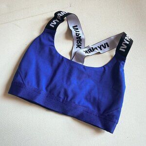 Ivy Park Blue Cross Strap Bra Top S